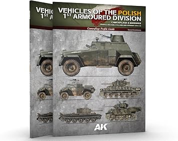 AK Interactive AK Book AK130010 Vehicles of The Polish 1st Armoured Division Camouflage Profile 68 Pages EN