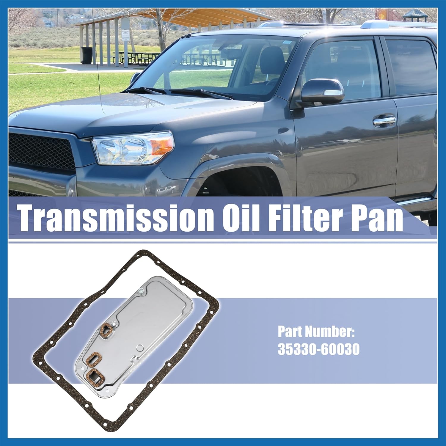 1 Set 35330-60030 Transmission Filter Oil Pan Gasket Assembly for Toyota 4Runner 2WD Base 2001-2002 Item Replacement