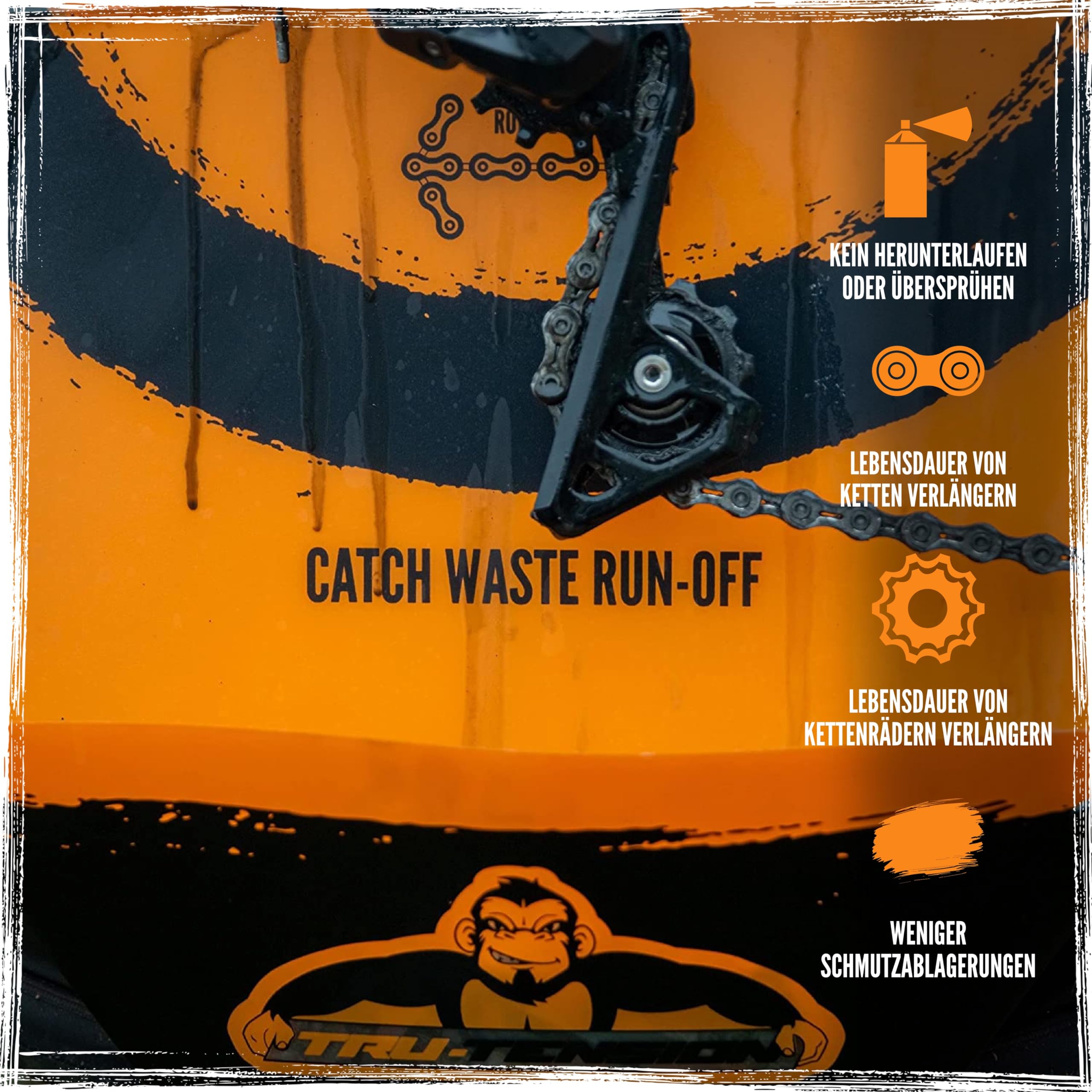 Tru-Tension | Grime Guard für Fahrräder | Schützen Sie Bremsen und Räder während der Reinigung | Fahrradwerkzeuge und Zubehör (nur für Fahrräder geeignet)
