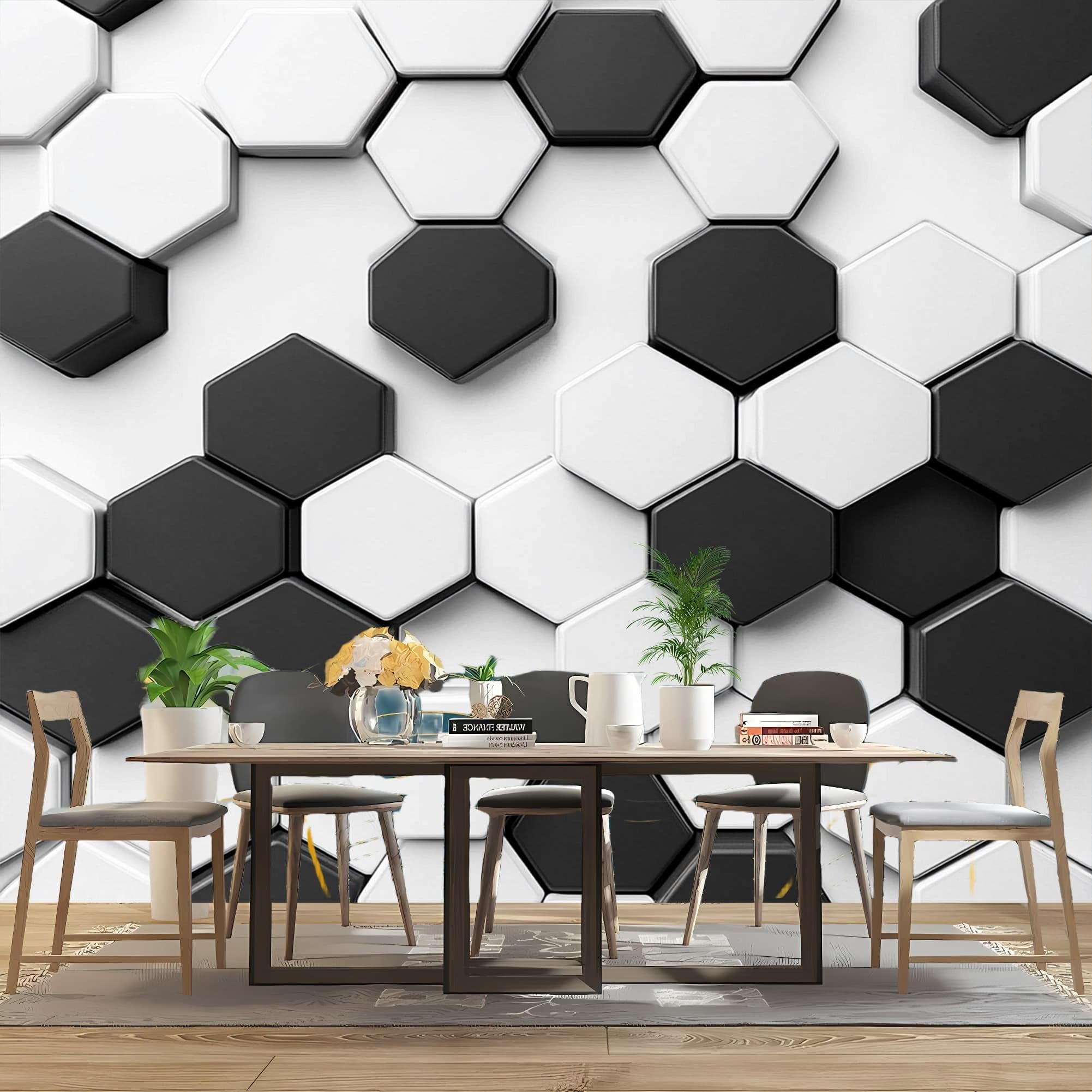 Wodoodporna tapeta 3D mural 400 x 280 cm 3D geometryczny plaster miodu dekoracja domu zdejmowana fototapeta biała HD nietkane murale bezszwowe łączenie ochrona przed promieniowaniem UV naklejki