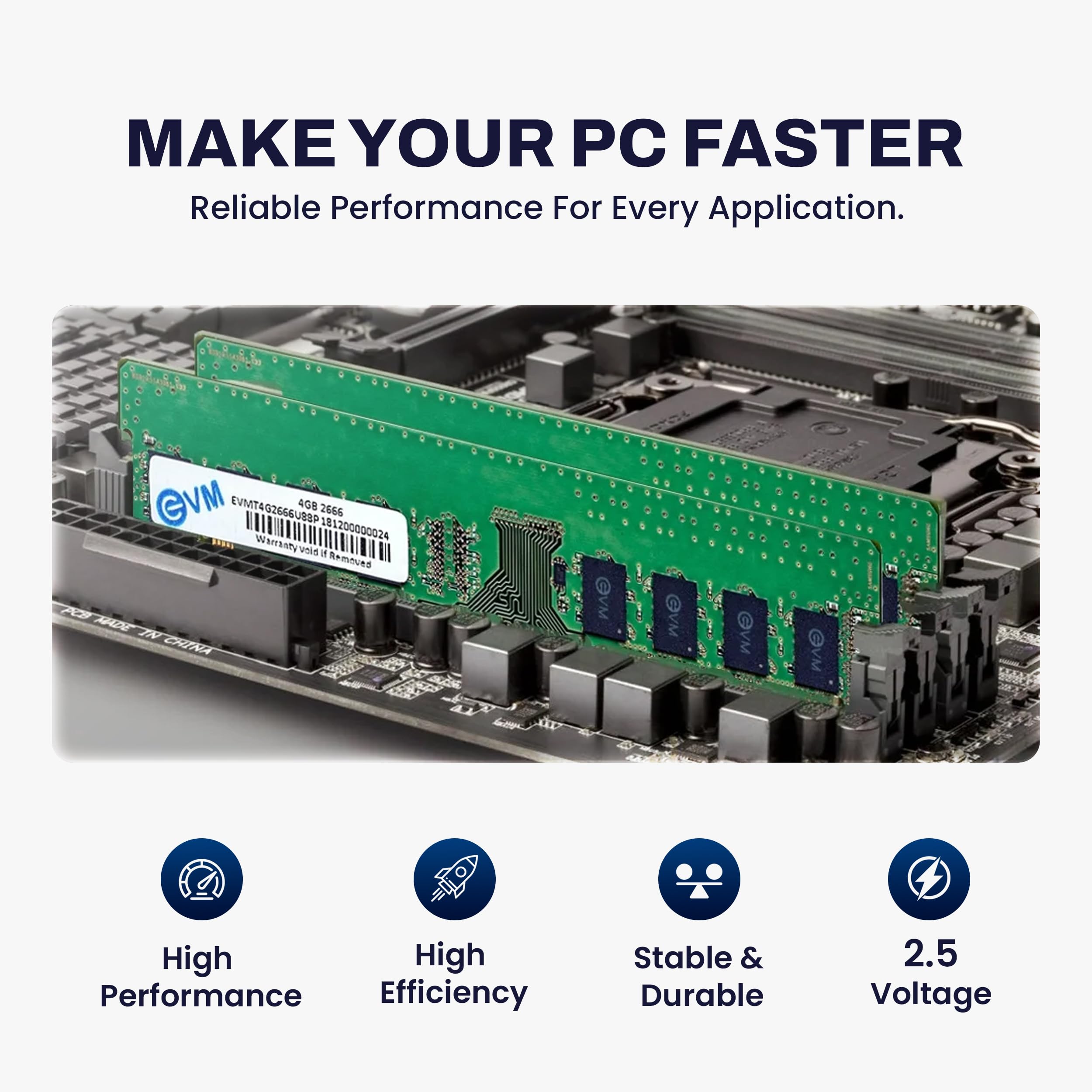 EVM 4GB DDR4 Desktop RAM 2666MHz