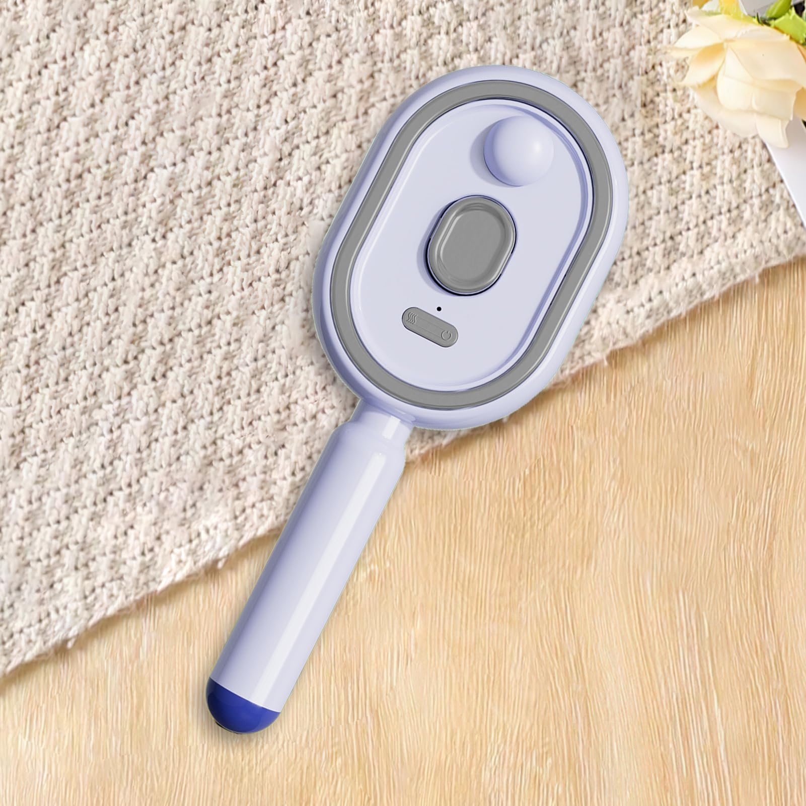 Bürste für nasses Haar, vibrierendes Bürstenmassagegerät | Haarbürste für lockige Haare mit elektrischem rotem Licht - für Frauen und Mädchen, Spa zu Hause, Entwirren und Frisieren