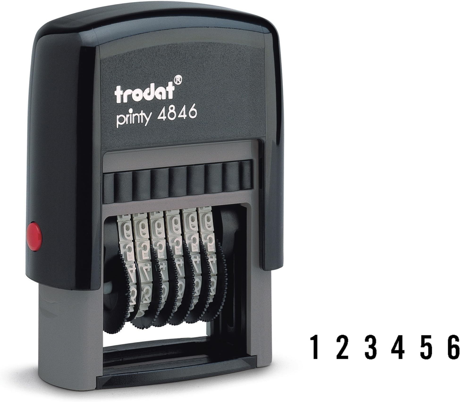 TrodatPrinty 4846 Numberer Self Inking Stamp,Black