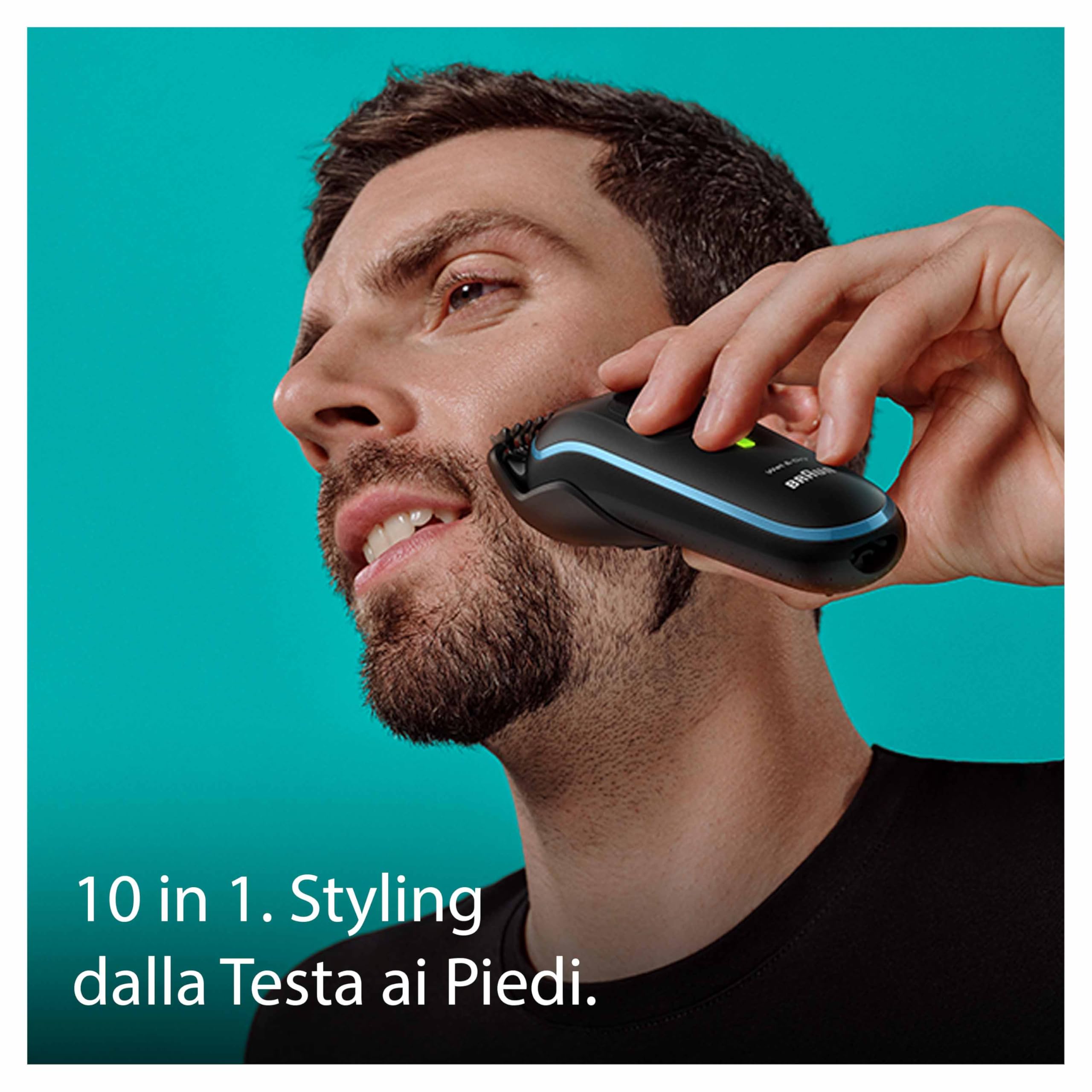 Braun MGK5445 Regolabarba e Tagliacapelli Uomo 10-in-1 Styling Nero