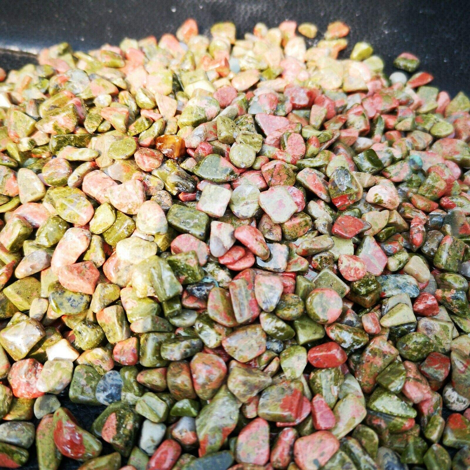 Cristales coleccionables, Piedra de Grava de Cristal de Grava Preciosa roja y Verde Natural de 177G decoración de la habitación