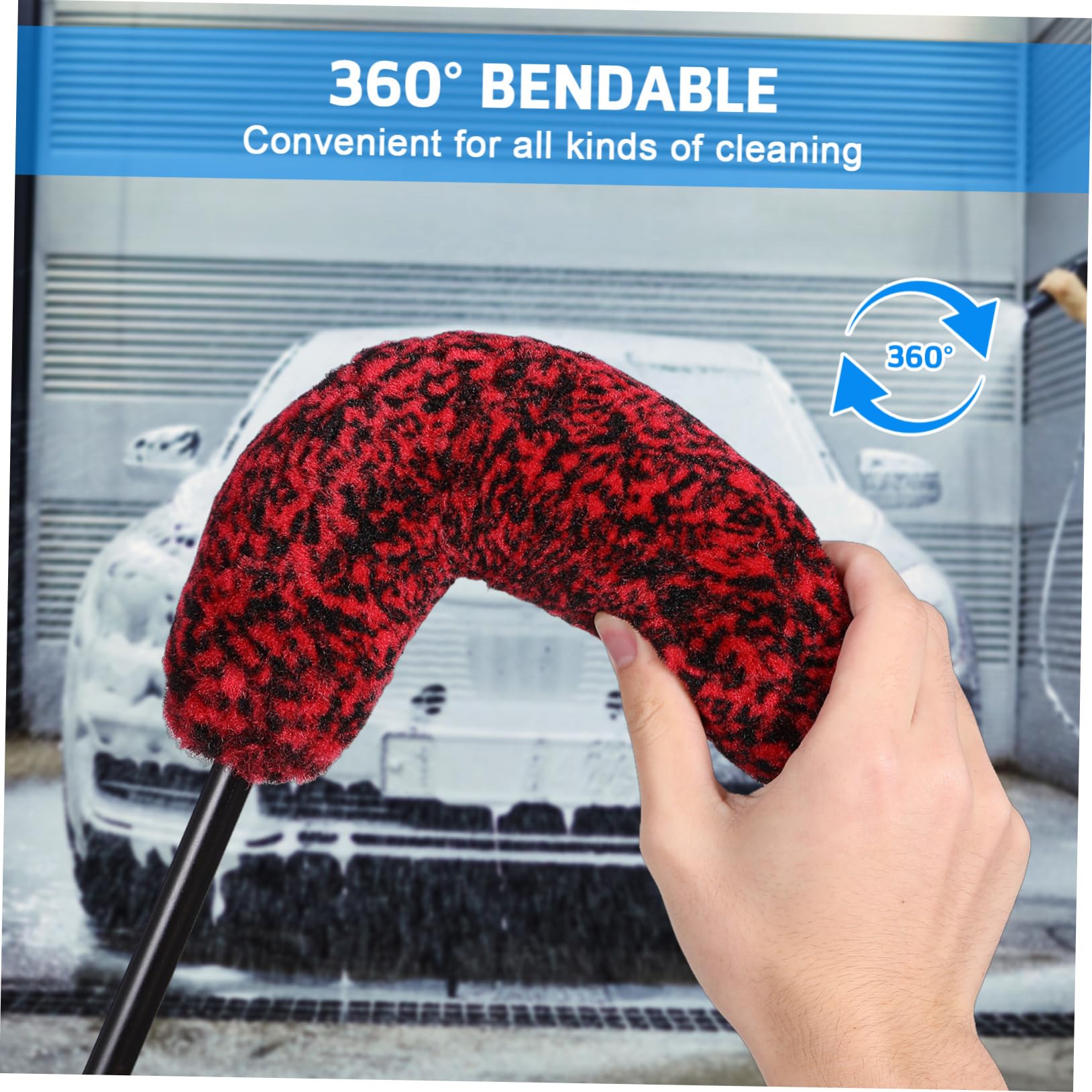 Cabilock 3 Series Cepillo De Limpieza De Neumáticos Depurador De Llantas Fuerza Fregar Lavar Limpiador Auto Detallado Cepillo De Rueda Chico Herramientas De Limpieza Rojo Lana 3 Piezas*3