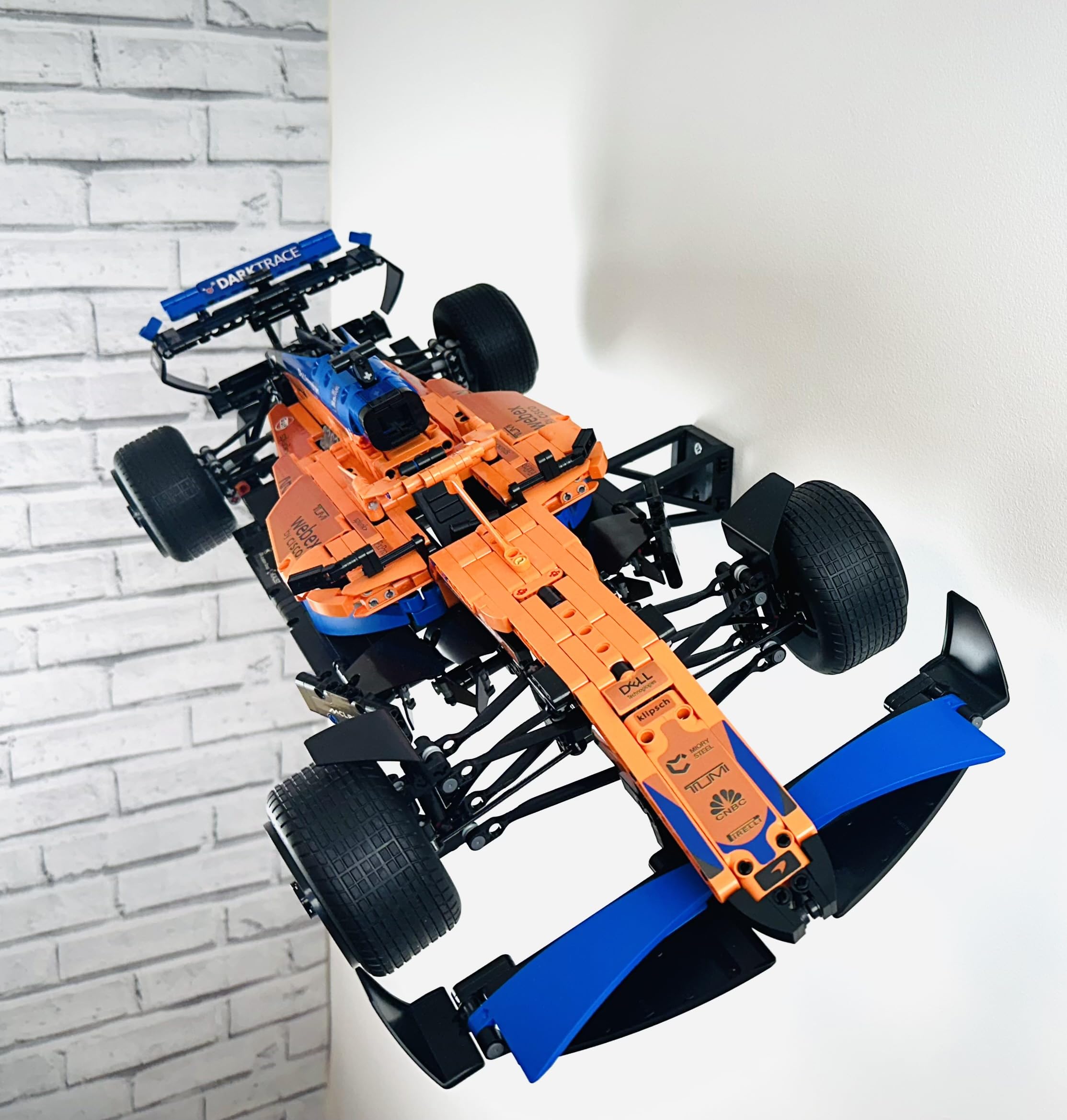 Wall Mount Display Bracket for Lego Technic Mclaren F1 Car - 42141 Formula one Model Hook, Black - Image 3