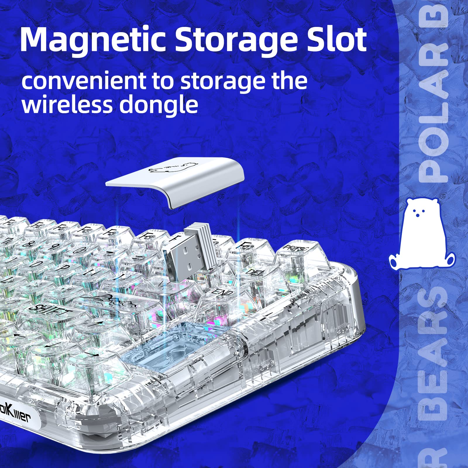 Coolkiller CK75メカニカルキーボードホッキョクグマ　YUNZII風 Amazon | YUNZII CK75 無線 ホットスワップメカニカルキーボード 透明