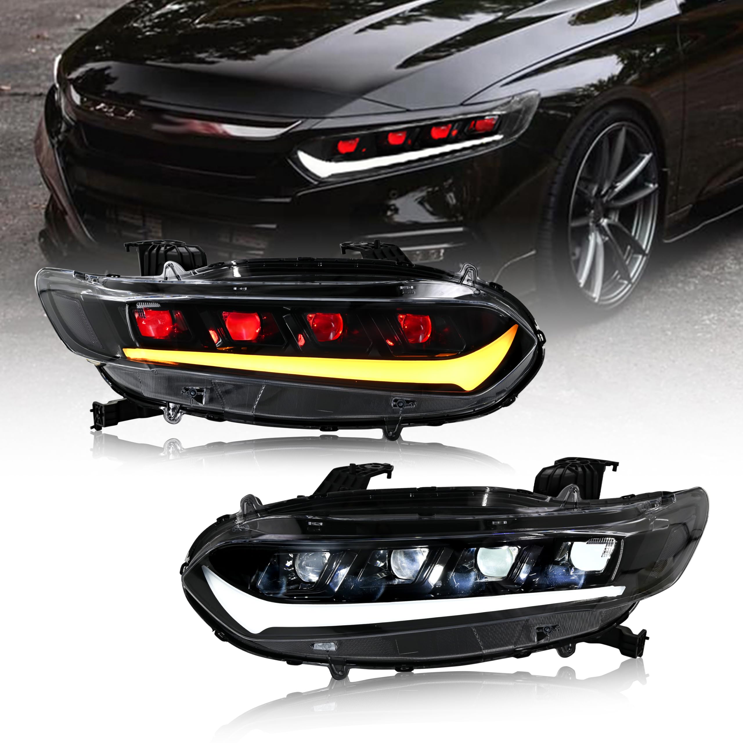 Amazon.com: New Headlamp for 2018-2022 Honda Accord Sport LX EX EX