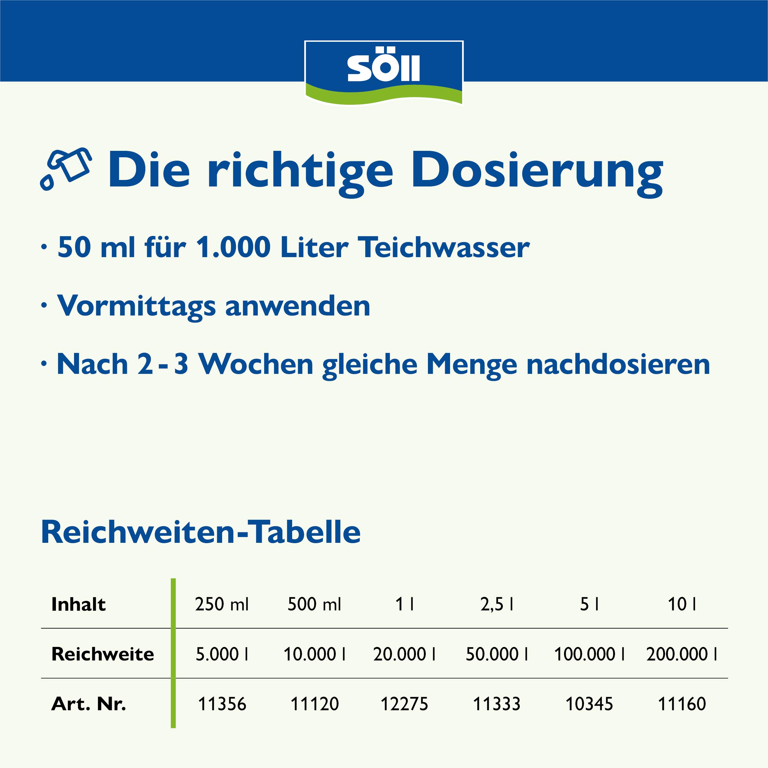 Söll AlgoSol 5 l – Algenmittel mit Lichtfilter für Teiche