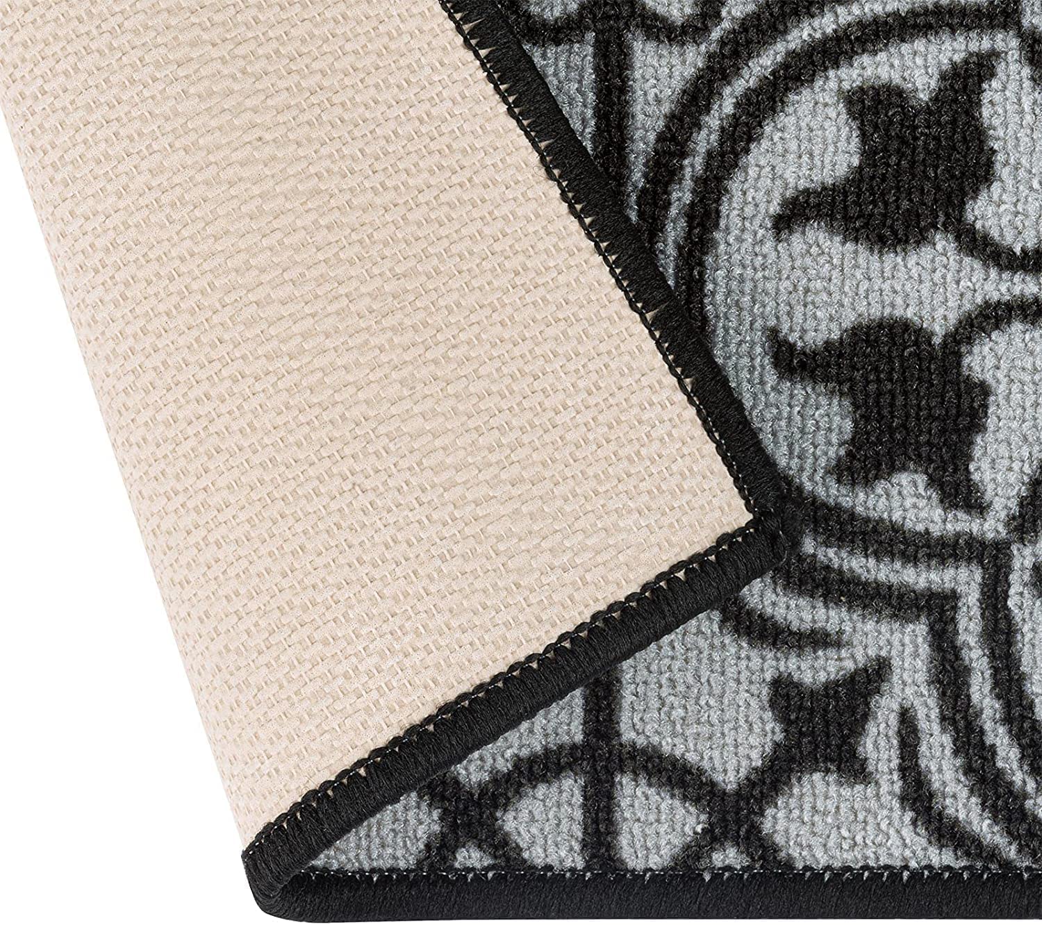 Wexford Tapis de couloir, Tapis Sol avec motif à passants fins pour cuisine, couloir & salon, antidérapant & facile d'entretien (80 x 300 cm)