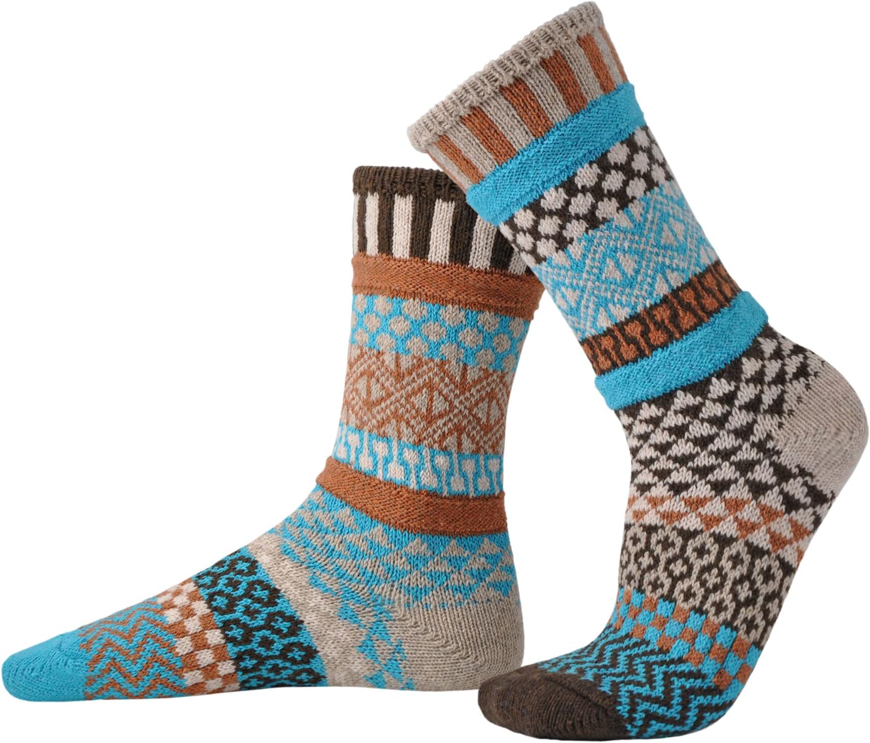 Solmate SocksMismatched Wool Socks for Women or Men