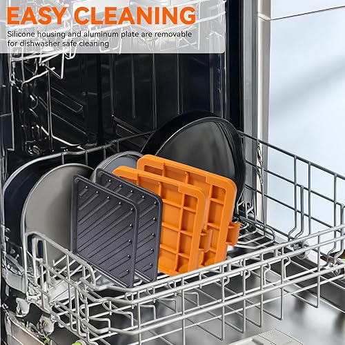 Miniatura 6 de Toastie Sandwichera para microondas, máquina de panini de placa antiadherente, versátil tostadora pequeña, apta para tostadas en horno de