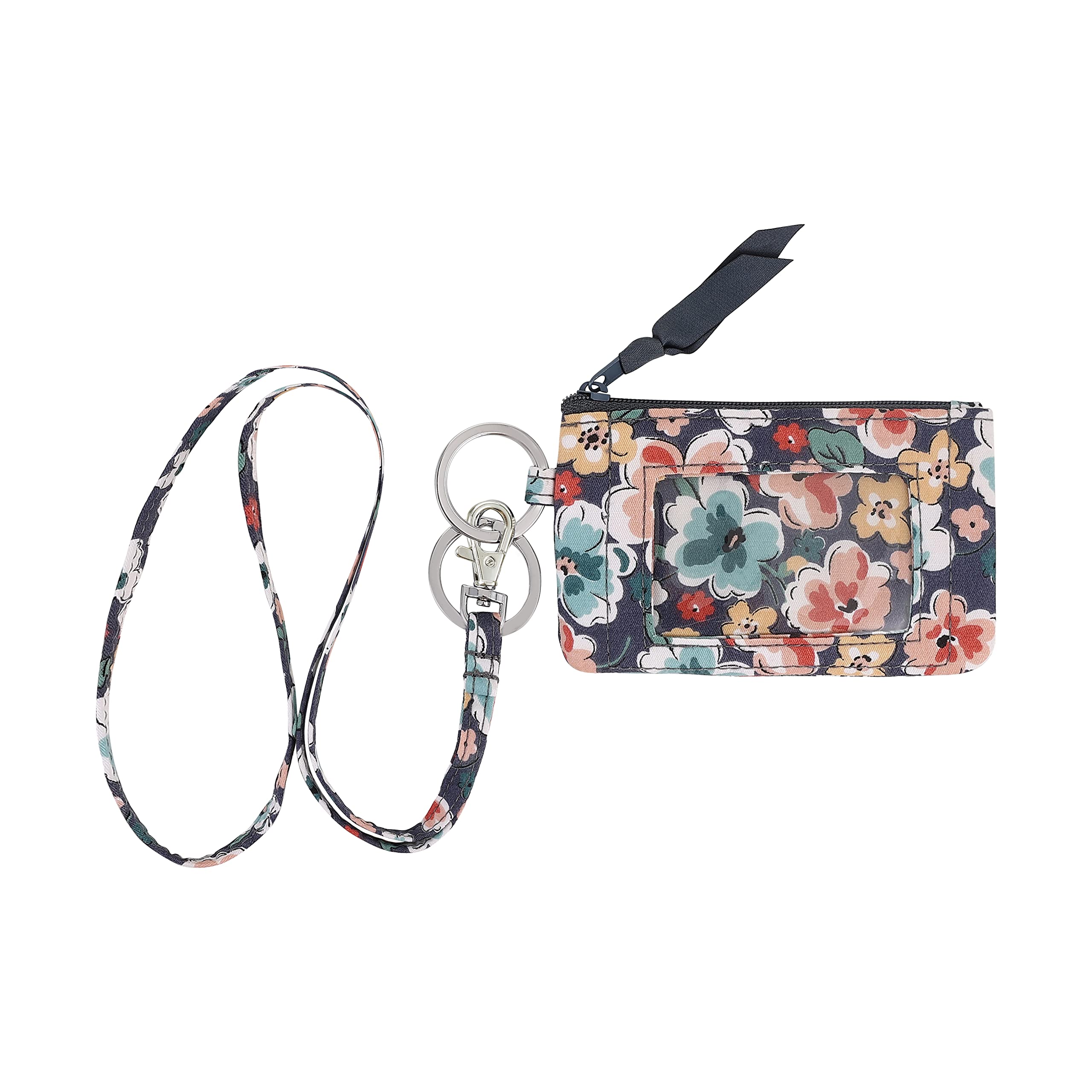 Lanyard Wallet for Women Zip id case with Lanyard id Holder (10