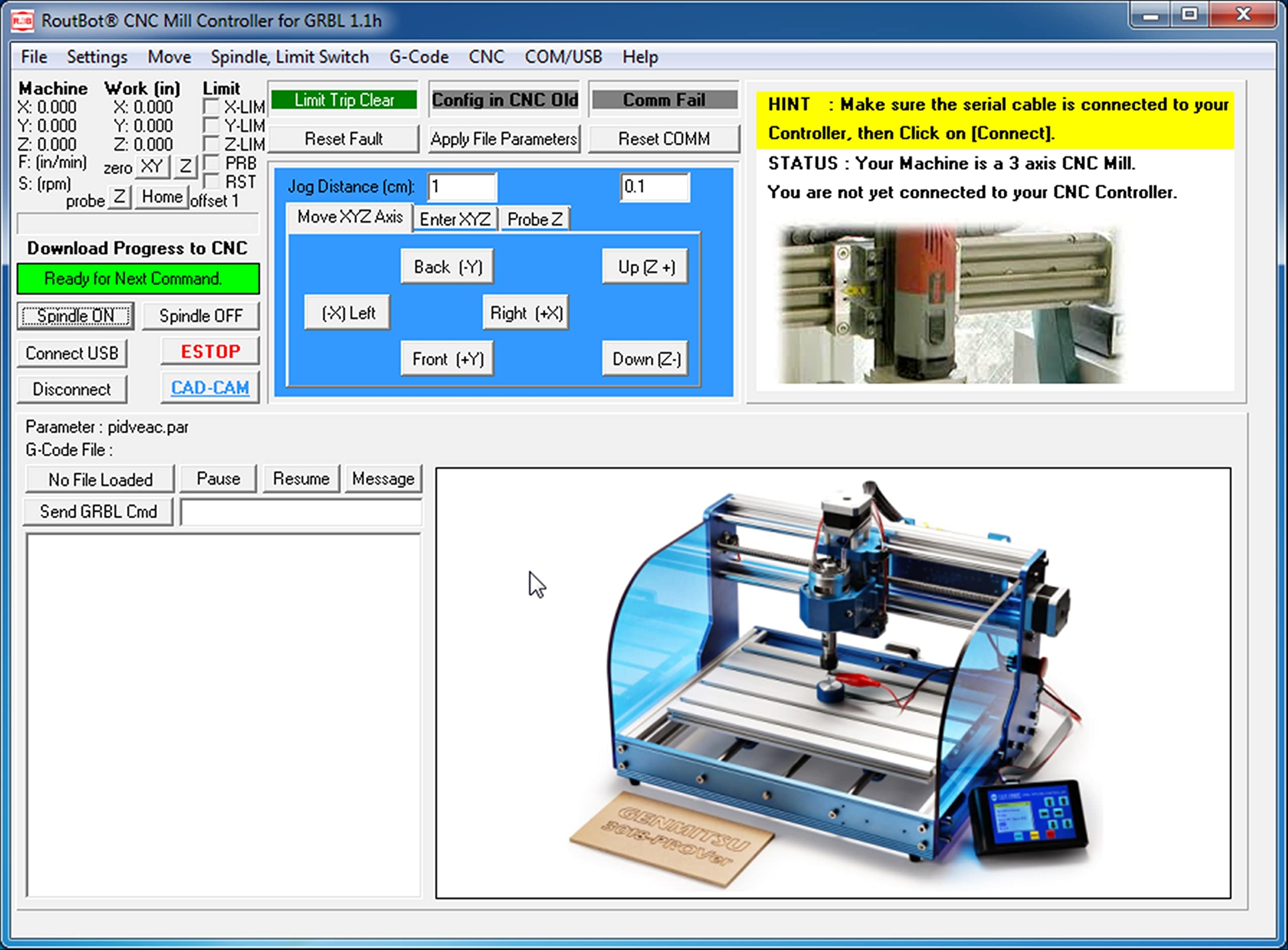 CAD CAM CNC 3018 3020 1610 Mill Software plus tutorial videos RoutCad Standard. Three easy steps all in one integrated program: 1-design, 2-define machine sequence, 3-drive cnc.