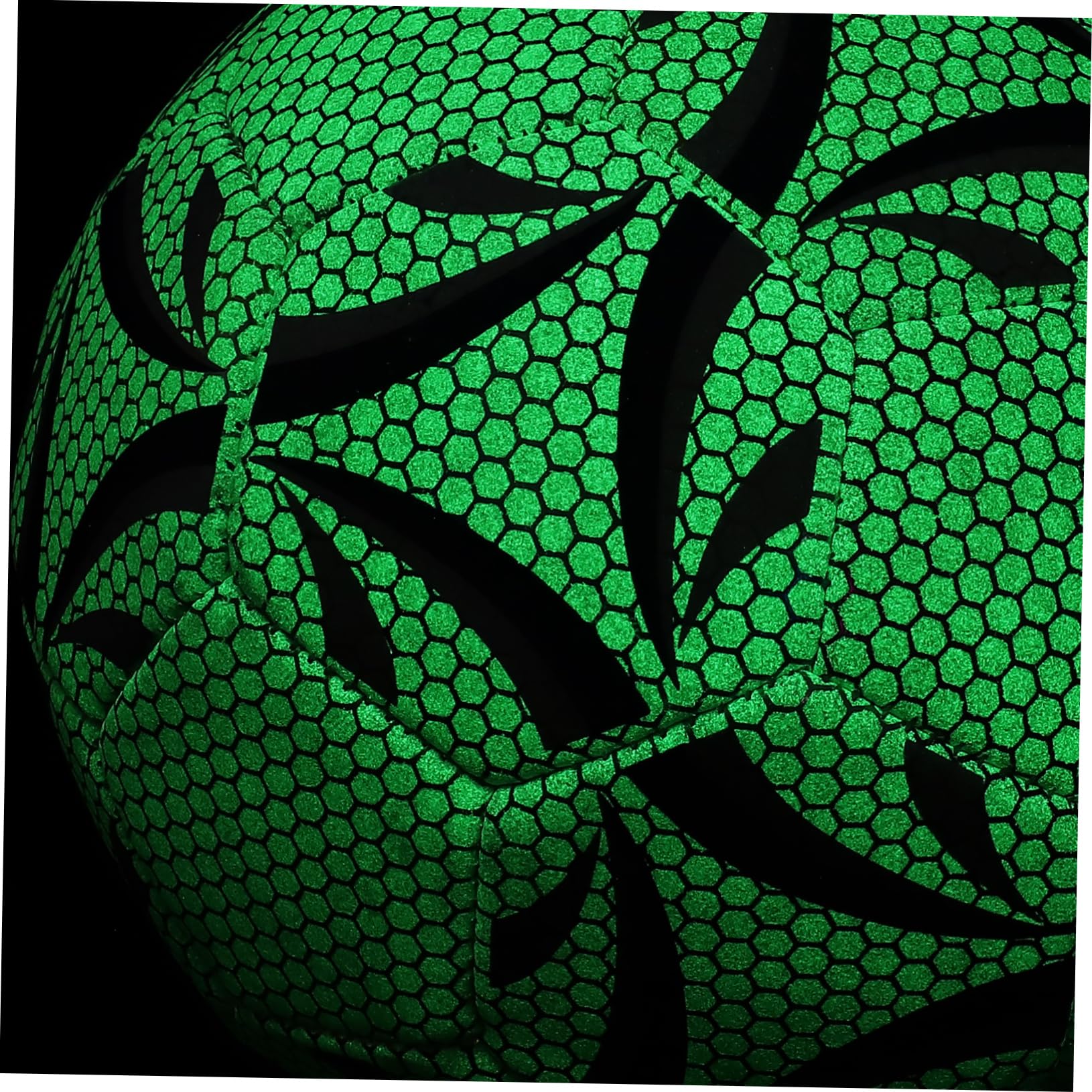 1pezzi Pallone da Calcio Luminoso Fluorescente Pallone Sportivo in Materiale Pu Resistente all Usura per Allenamento Indoor Notturno