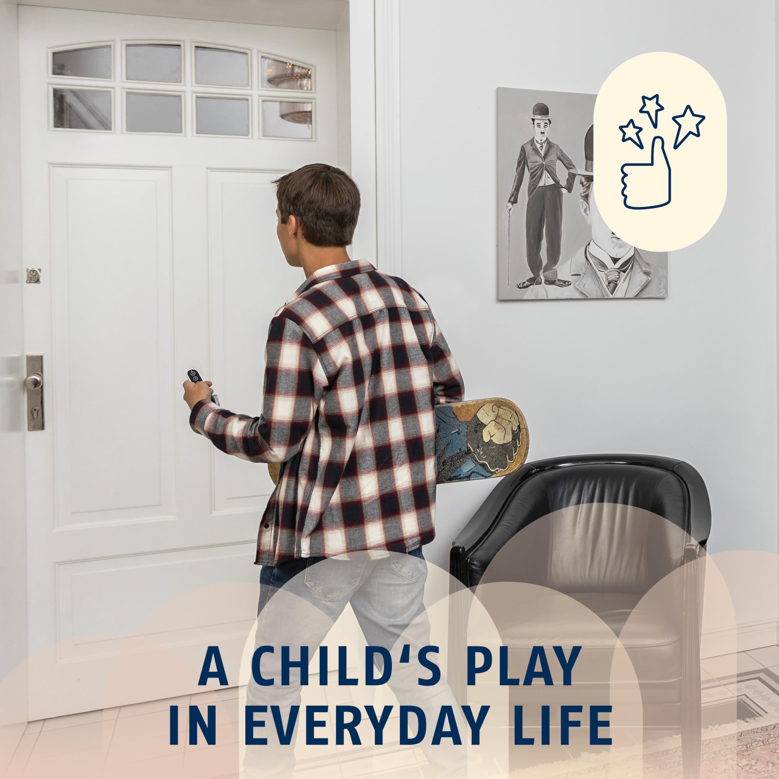 ABUS remote control for the Smartvest Pro wireless alarm system, for operating intruder alarms, suitable for key ring - Image 3