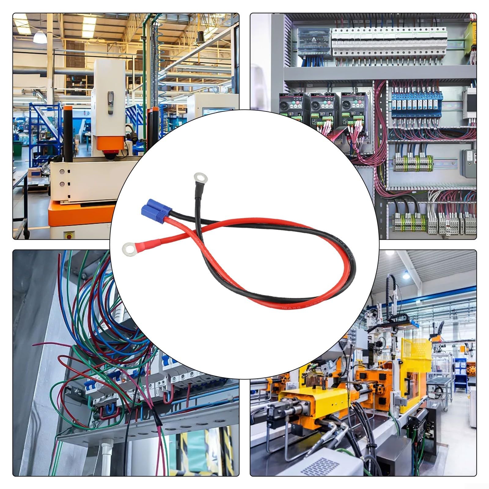 Connettore adattatore EC5 attacco maschio cavo siliconico 14 AWG Himoto