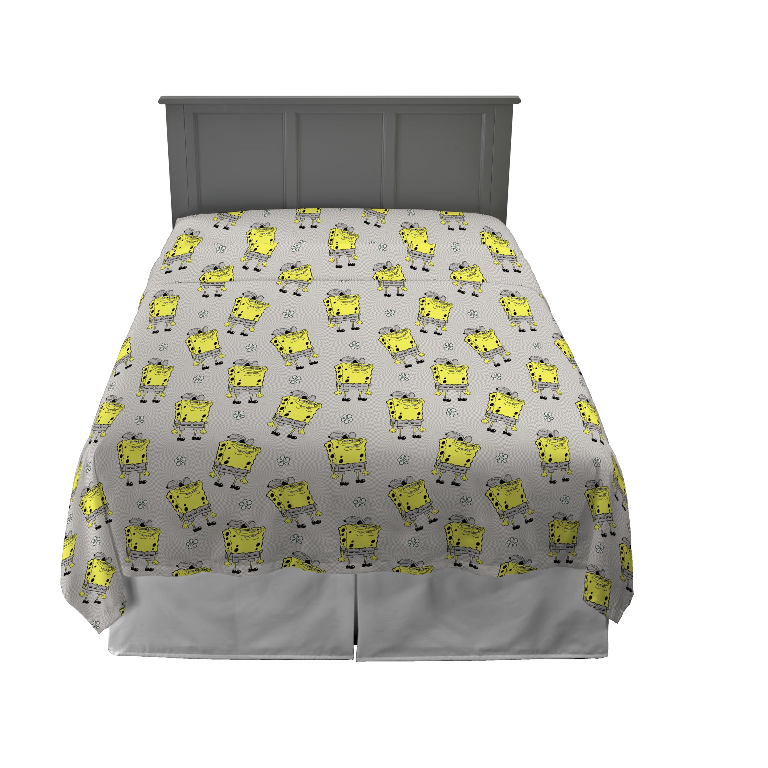 Franco Spongebob Squarepants Bedding Super Soft Microfiber Queen Sheet Set, (Official Licensed Nickelodeon Product)