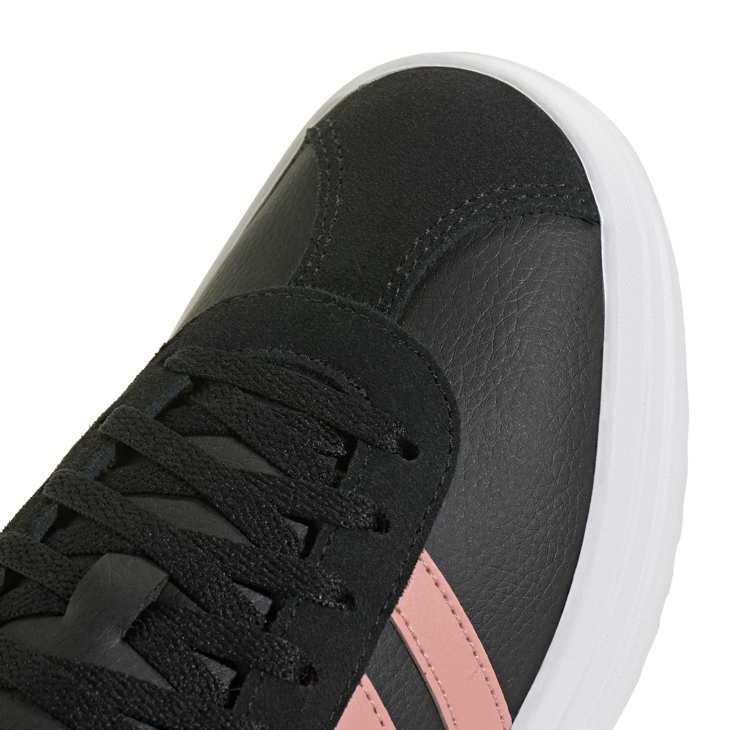 adidas Unisex - Bambini e Ragazzi VL Court Bold Junior Shoes, Core Black/Semi Frozen Turbo/Pure Turbo, 38 2/3 EU