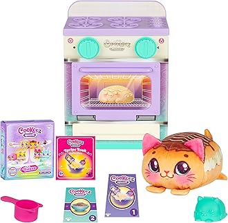 Lil' Bakez Oven, Mix The Dough and Make A Scented Surprise Pet in The Form of A Deliciously Scented Plush Toy (Non-Electronic), Bake and Collect - Styles May Vary