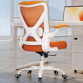 Ergonomic Office Chair - Home Office Desk Chairs Comfy, Computer Chair Ergonomic, Office Chairs with Lumbar Support, Executive Task Chair for Adults, Comfortable for Long Hours Orange