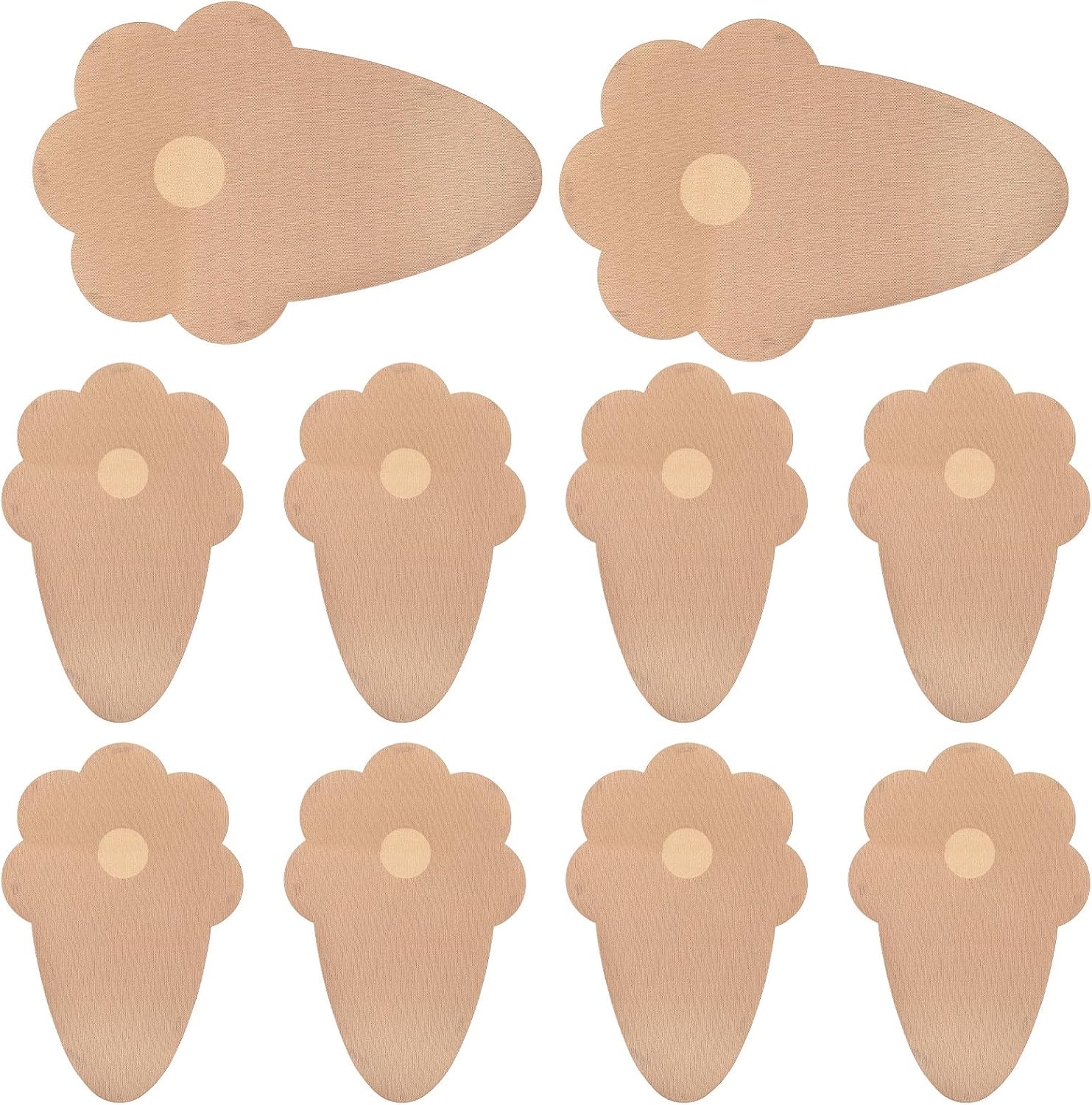 10 Pcs Boob Tape for Breast Lift, Invisible Breast Bra Tapes Booby Tapes Push Up for Women (XL, Beige)