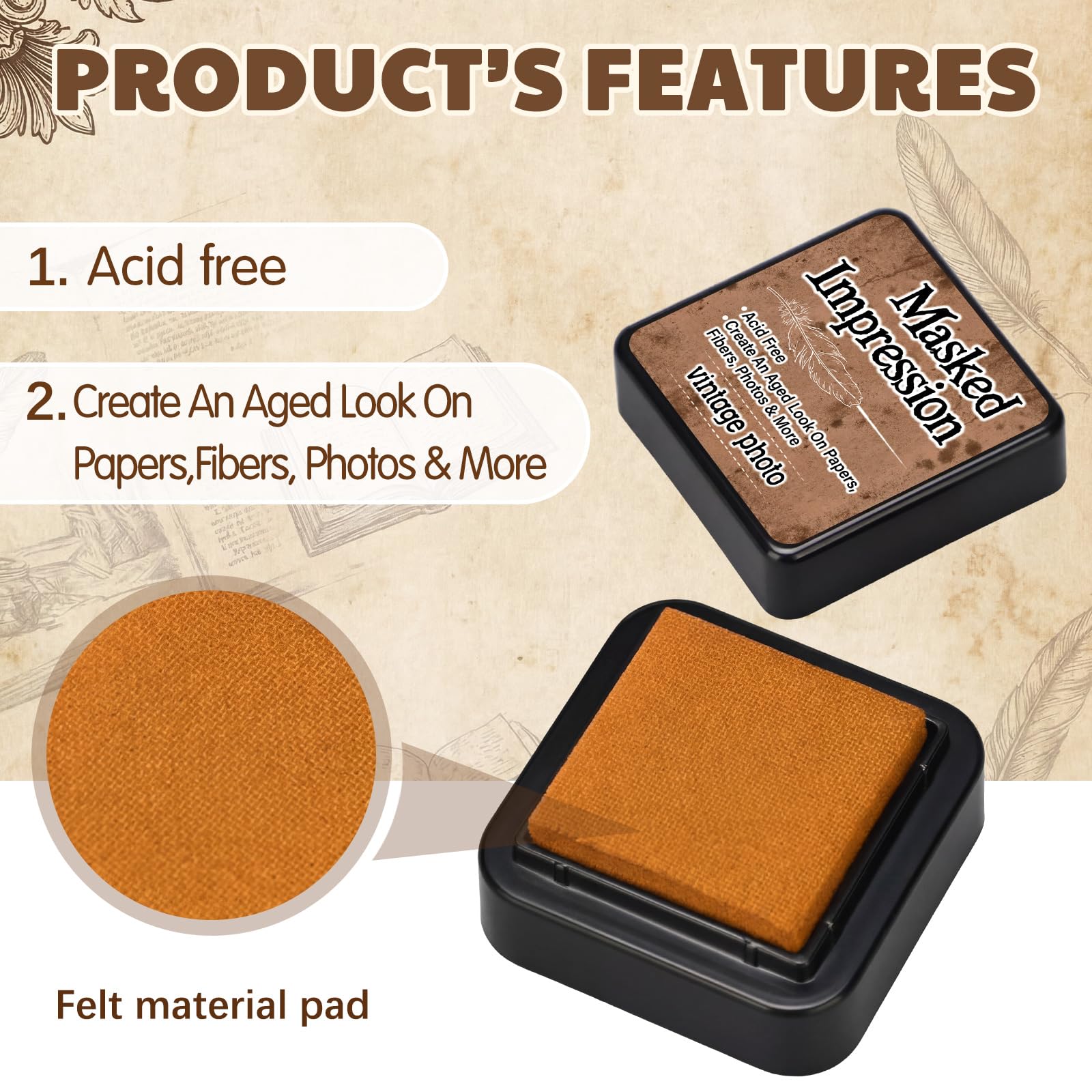 Mini Ink Pads for Scrapbooking & Crafting - Sliner -3 Mini Ink Pads for Scrapbooking & Crafting - Sliner -3