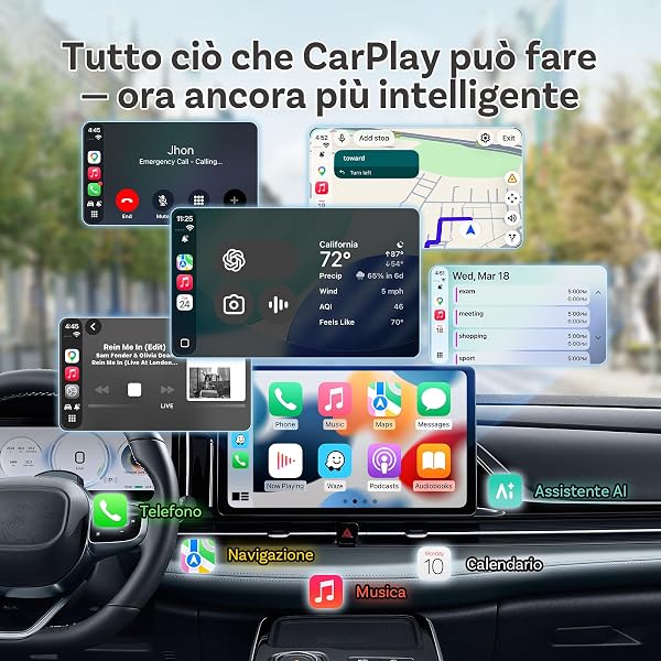 OTTOCAST Mini Nova 2 in 1 Wireless CarPlay and Android Auto Adapter 2026 Upgraded for iOS and Android Phones, Stable Connection Without Delay, Support for Two Phones, Ultra-Compact Design - 2
