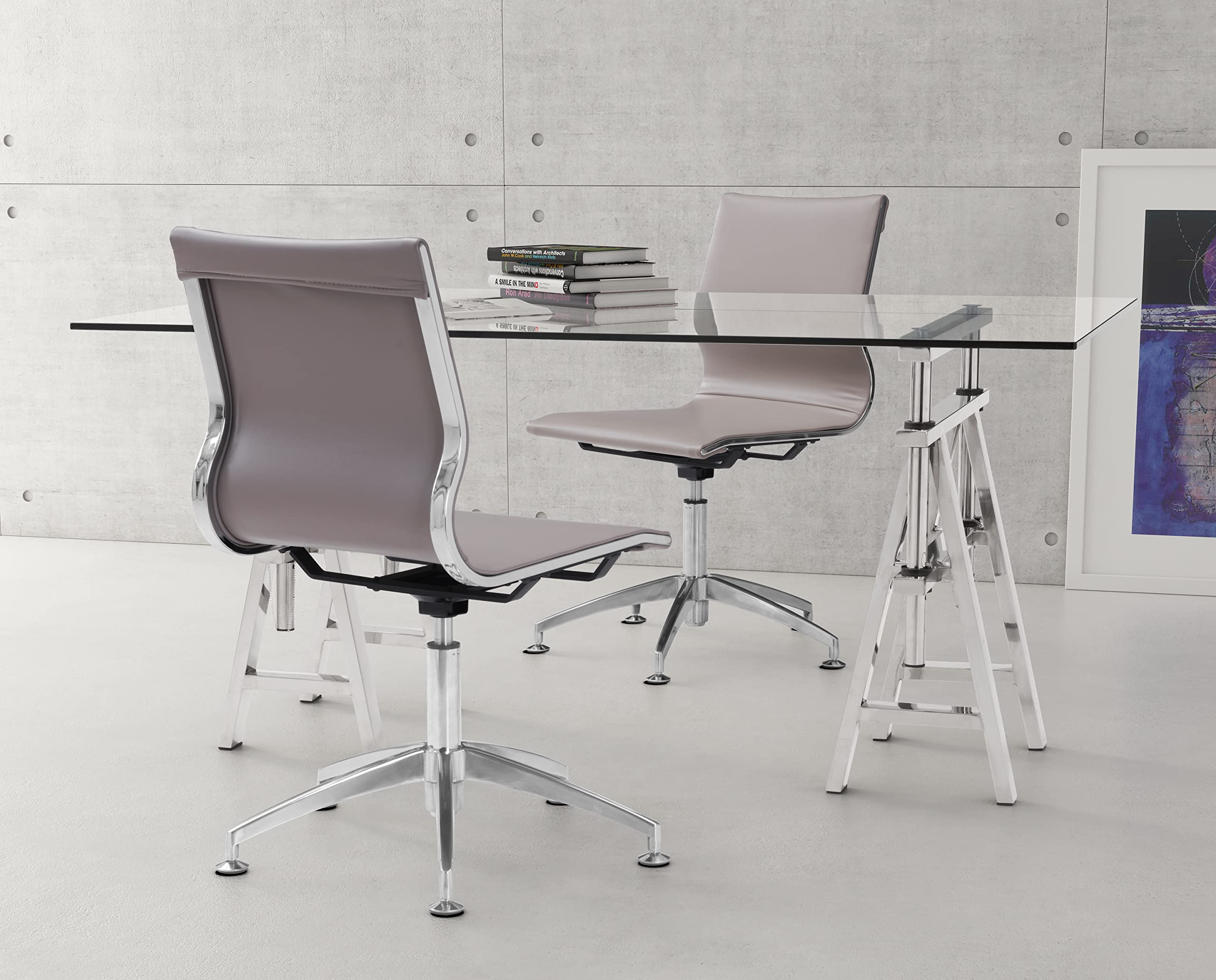 Amazon.com: Zuo Glider Conference Chair, Taupe : Home & Kitchen