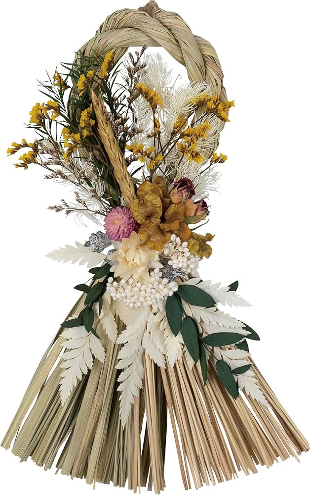 17しめ縄しめ飾り正月飾り ドライフラワー プリザーブド インテリア 雑貨 17しめ縄しめ飾り正月飾り ドライフラワー プリザーブド