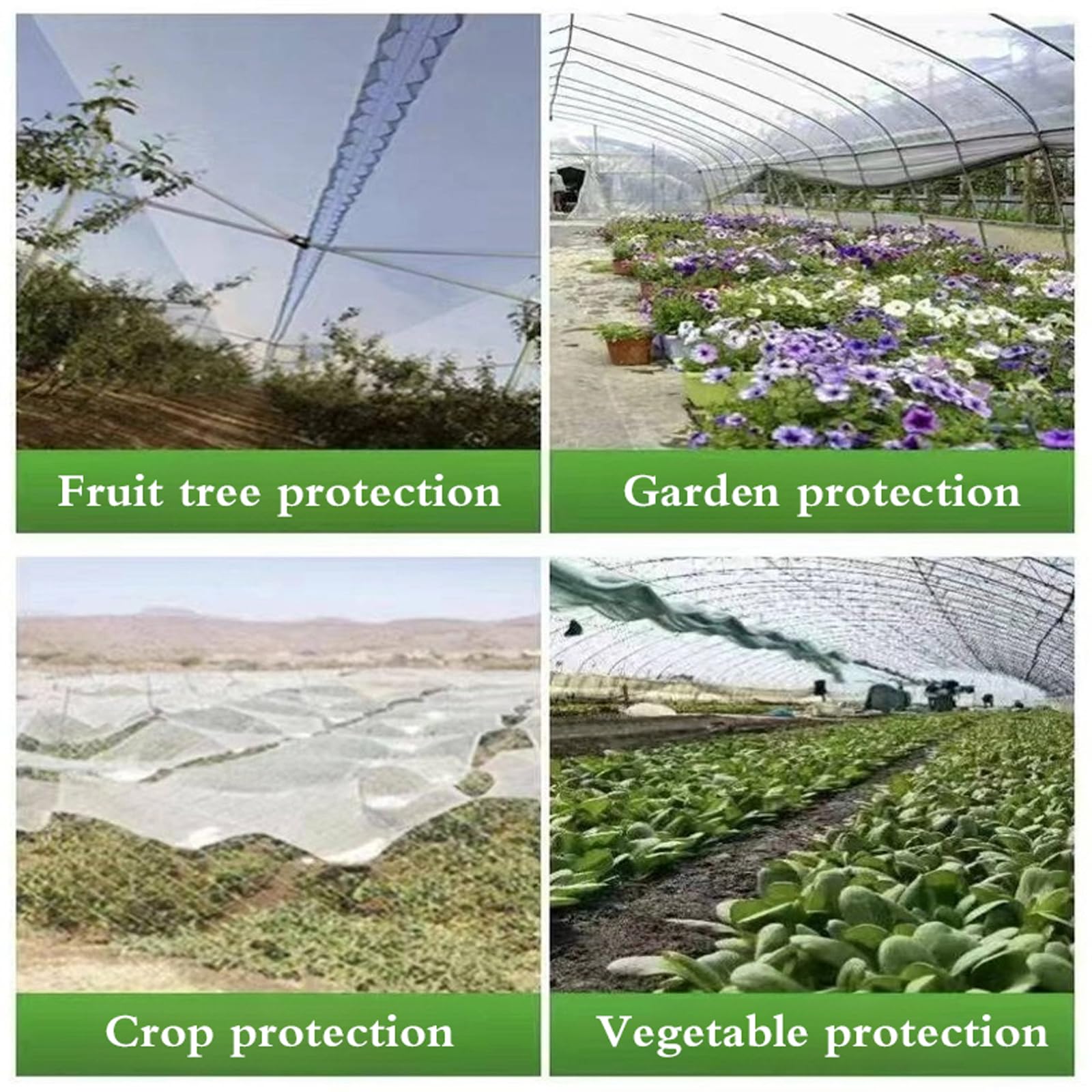 Filets de Protection Contre Légumes,Filets Anti Oiseaux,Filets Protection Fines Polyvalent,Filets Anti-Oiseaux pour ProtéGer Les Fruits,Réutilisable,pour Jardins,Vergers et Fermes