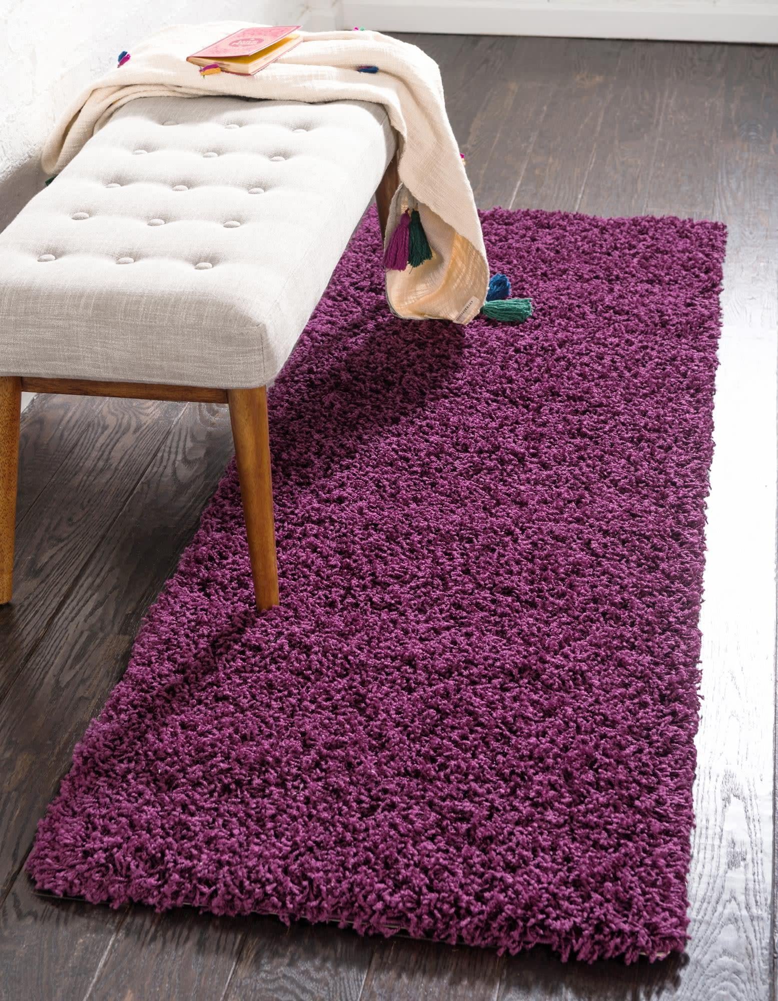 Unique Loom Solid Shag Collection Area Rug