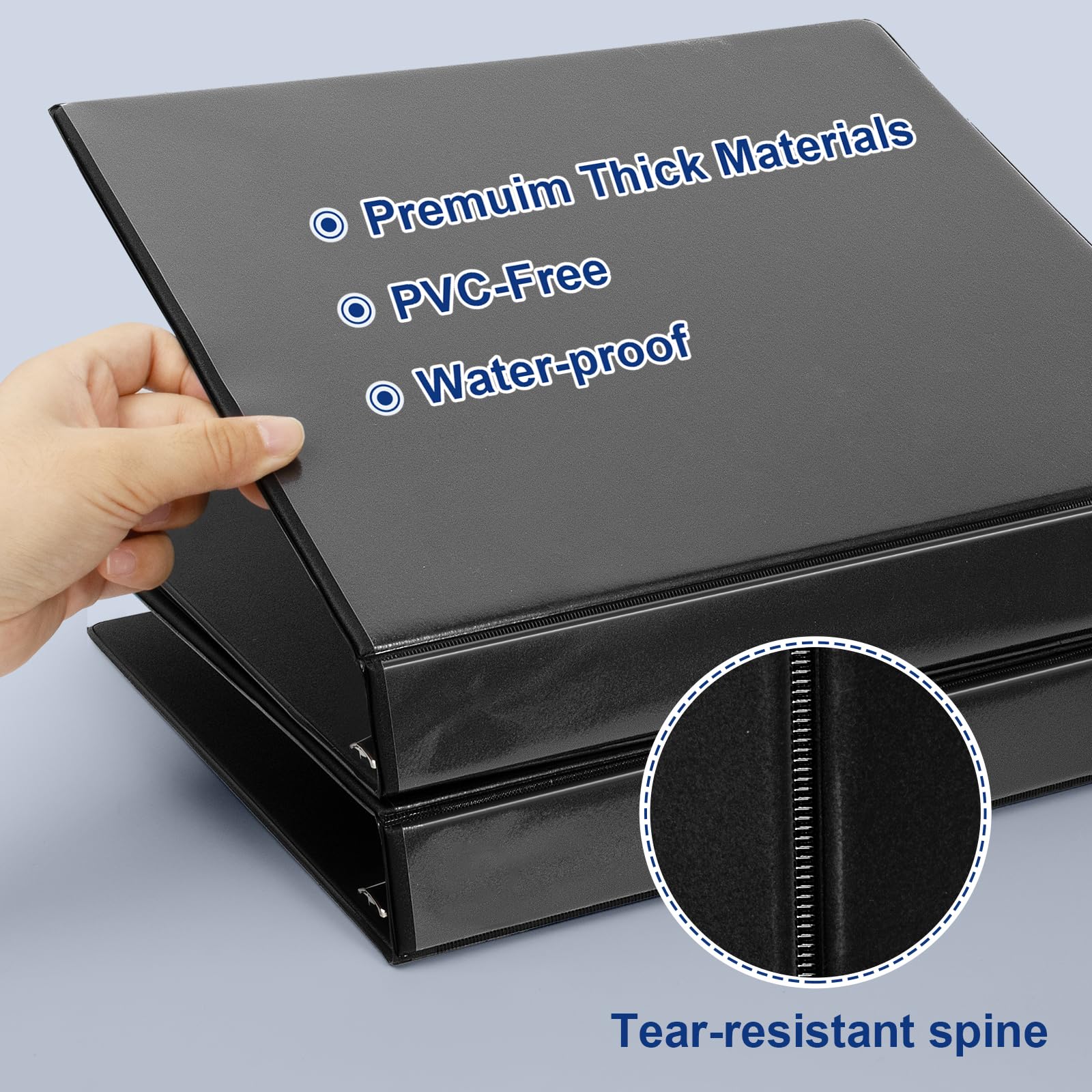 Amazon | CIXILDTS 1インチ スラントリングバインダー 片手開き 3