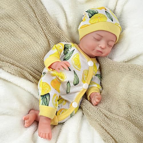 Miniatura 6 de BABESIDE Muñecas de bebé recién nacidas realistas Karen de 12 pulgadas, lindas muñecas de bebé recién nacido, muñeca de vinilo completo que se ve