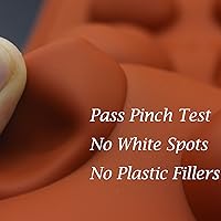 Vista 5 de FUNSHOWCASE Molde rectangular de silicona para barra de caramelo de chocolate, 20 cavidades, molde rectangular para tartas de jabón