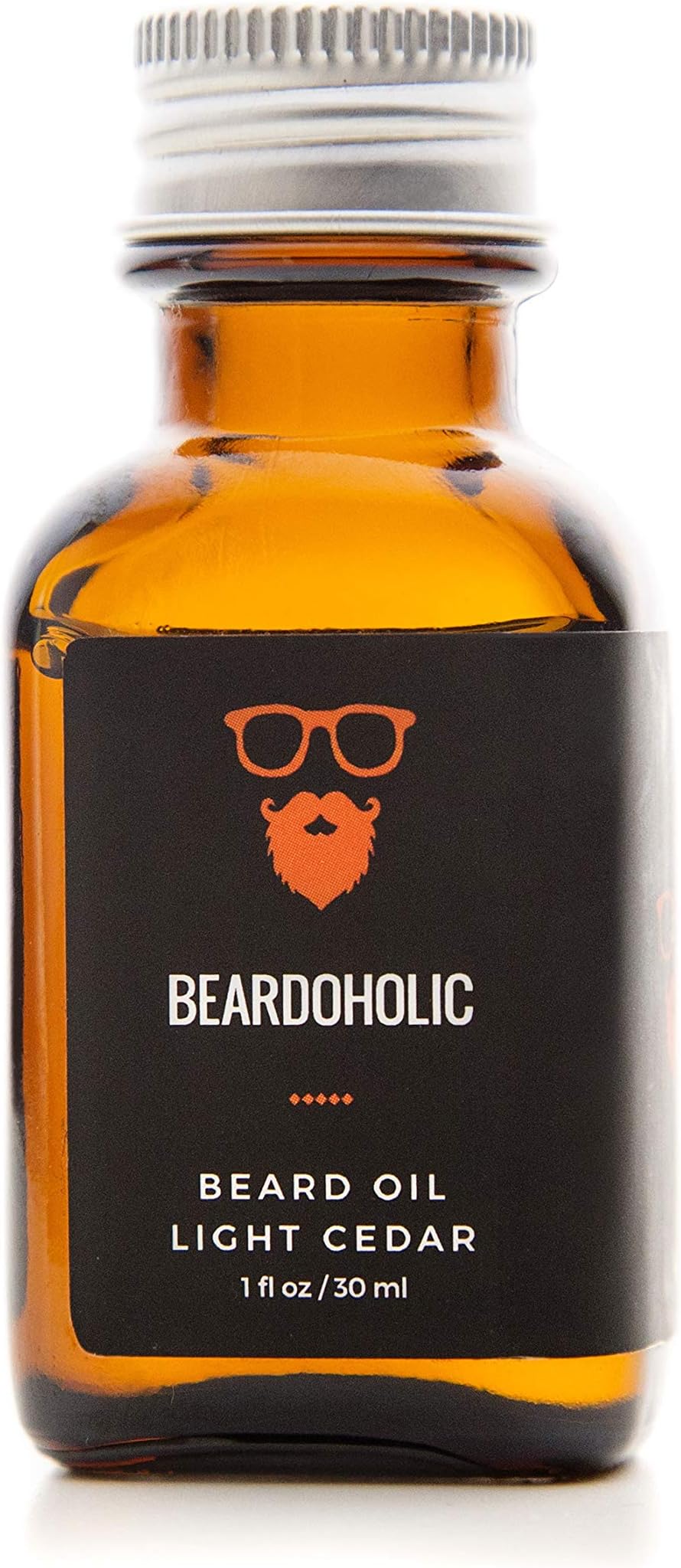 Beardoholic Premium Quality Beard Oil and Leave-in Conditioner, Softener - 100% Pure Organic Natural, Light Cedar Scent - Beard Growth and Stops Itchiness - Jojoba and Argan Oil