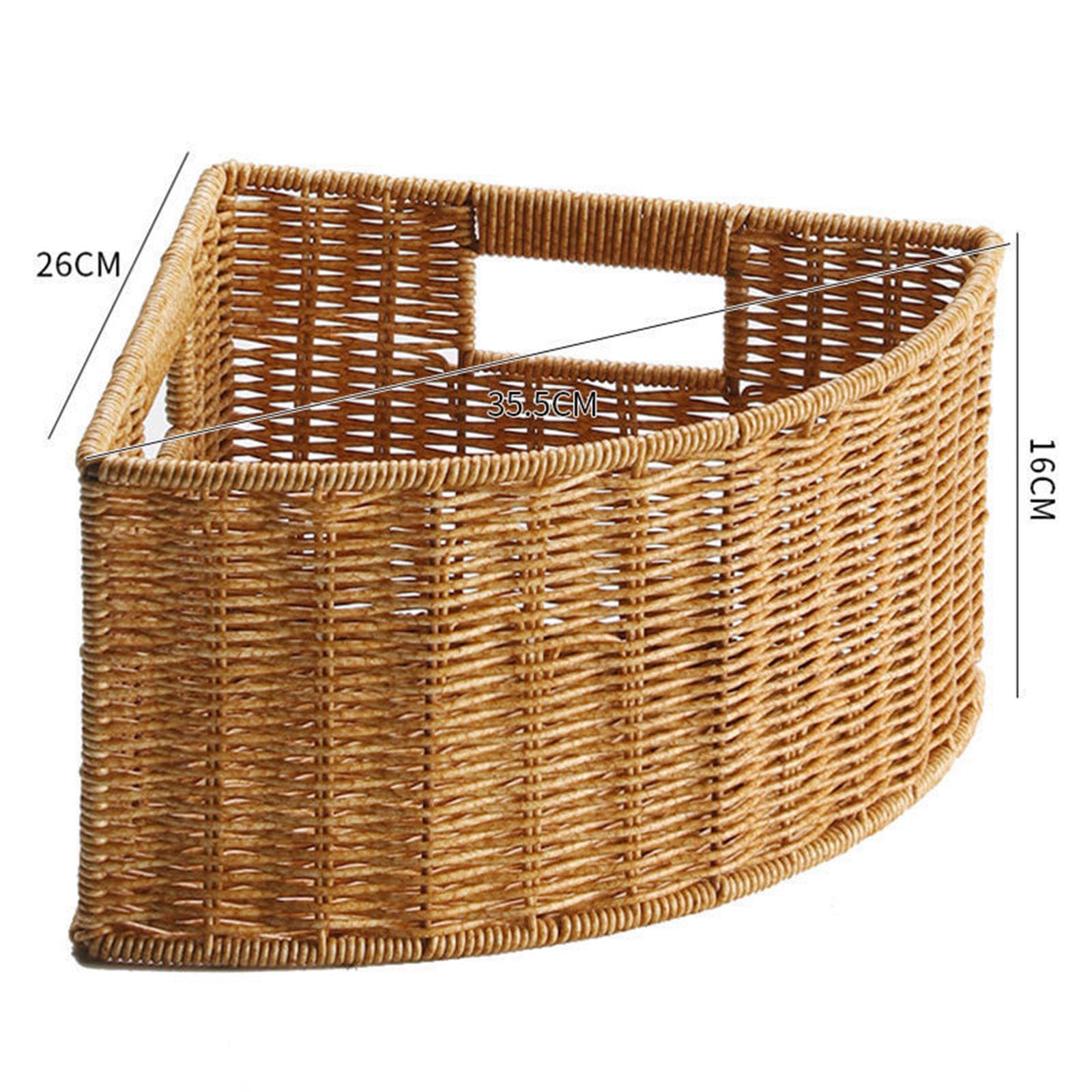 Cesta de Almacenamiento, con Forma de, Organizador de Esquina, Cesta para La Ropa Sucia con Asa, Estructura Abierta, Fabricada en PP para, S