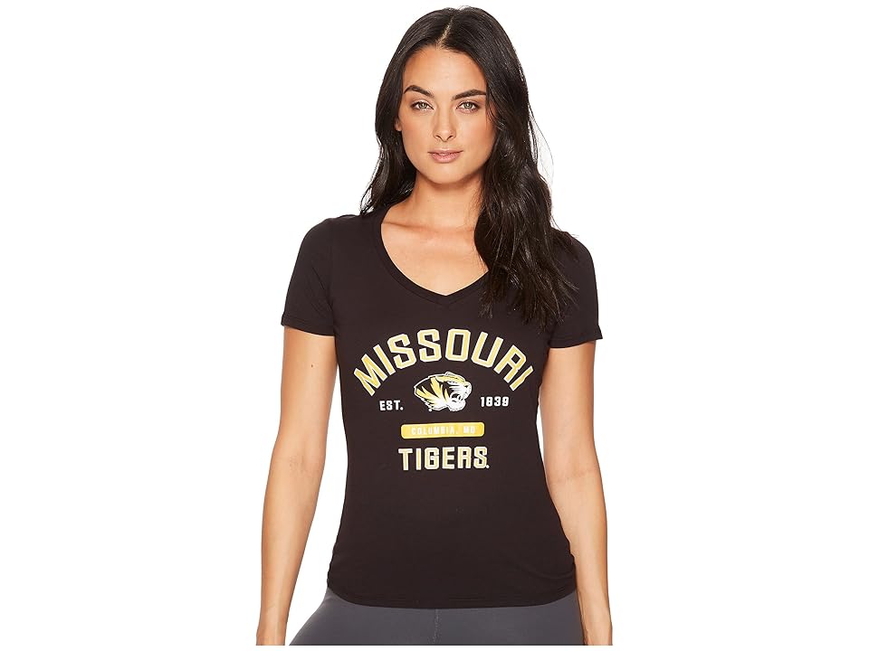 

Champion College Missouri Tigers University V-Neck Tee (Black) Girl's T Shirt