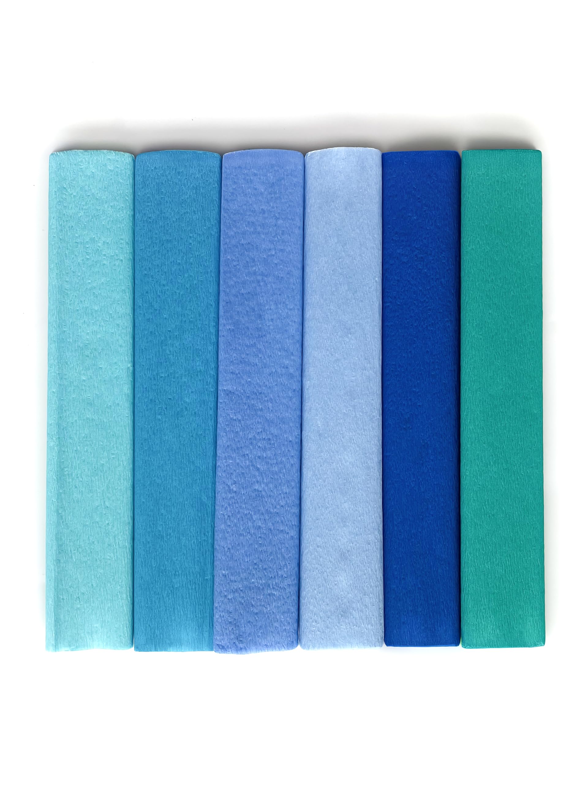 Interdruk Sea Crepe Paper Rolls - 25 X 200 Cm - Set Of 6