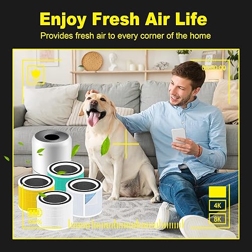 Miniatura 10 de Filtro de repuesto Core 300 para LEVOIT Core 300 y Core 300S, 3 en 1 H13 True HEPA, carbón activado de alta eficiencia, Core 300-RF-PA, paquete de