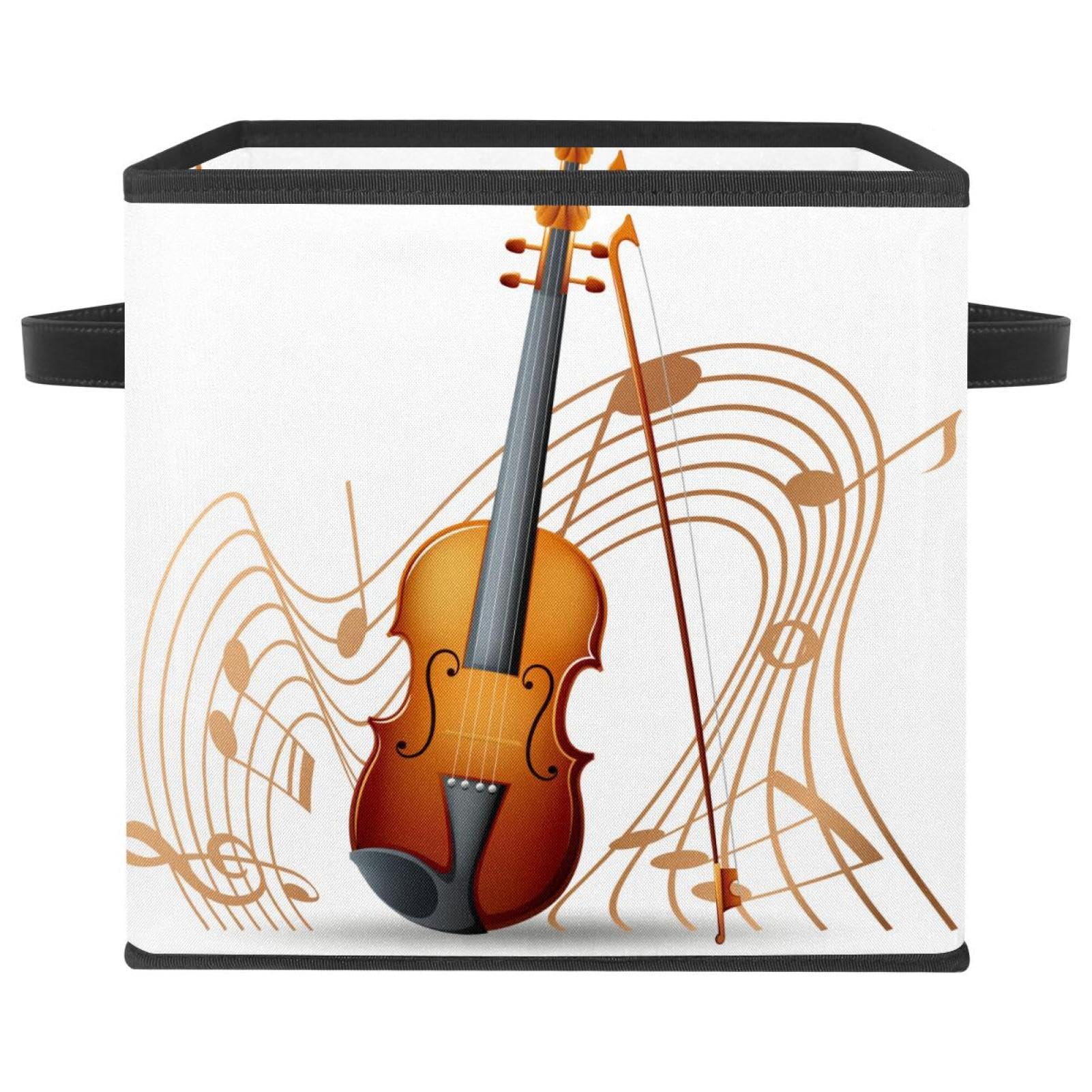 Boîte de rangement pliable motif violon pour organiser la chambre