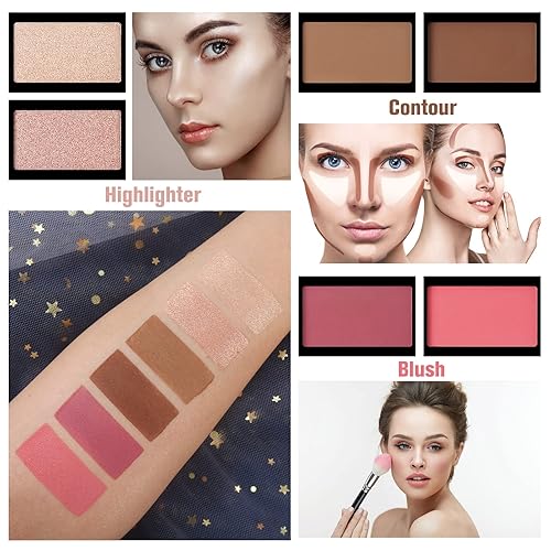 Miniatura 4 de UCANBE Pretty All Set Eyeshadow Palette Pro 86 Colors Makeup Kit Matte Shimmer Eye Shadow Highlighters Contour Blush Powder All In One Makeup Pallet