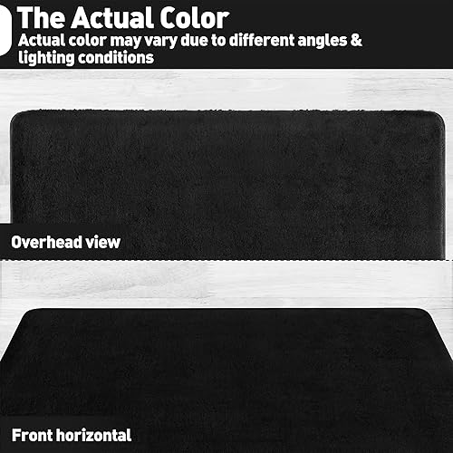 Miniatura 6 de PURE ERA Alfombra de aterrizaje para escaleras, alfombra de área ultra afelpada, suave, antideslizante, antideslizante, sin cinta, tapete para