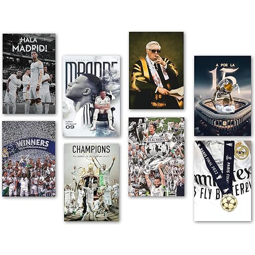 Wallgasm Real Madrid Posters Set of 8 8x12 inch
