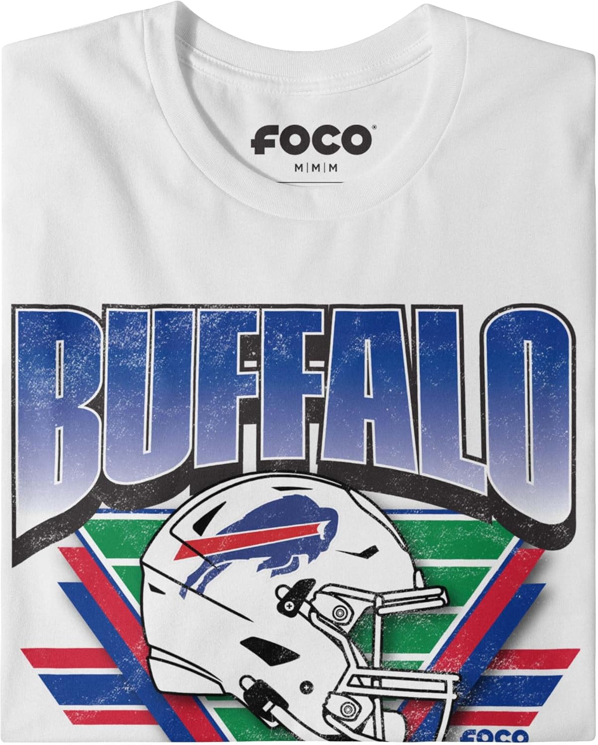 FOCO Unisex NFL Team Shirt Helmet Logo Triangle Vintage T-Shirt