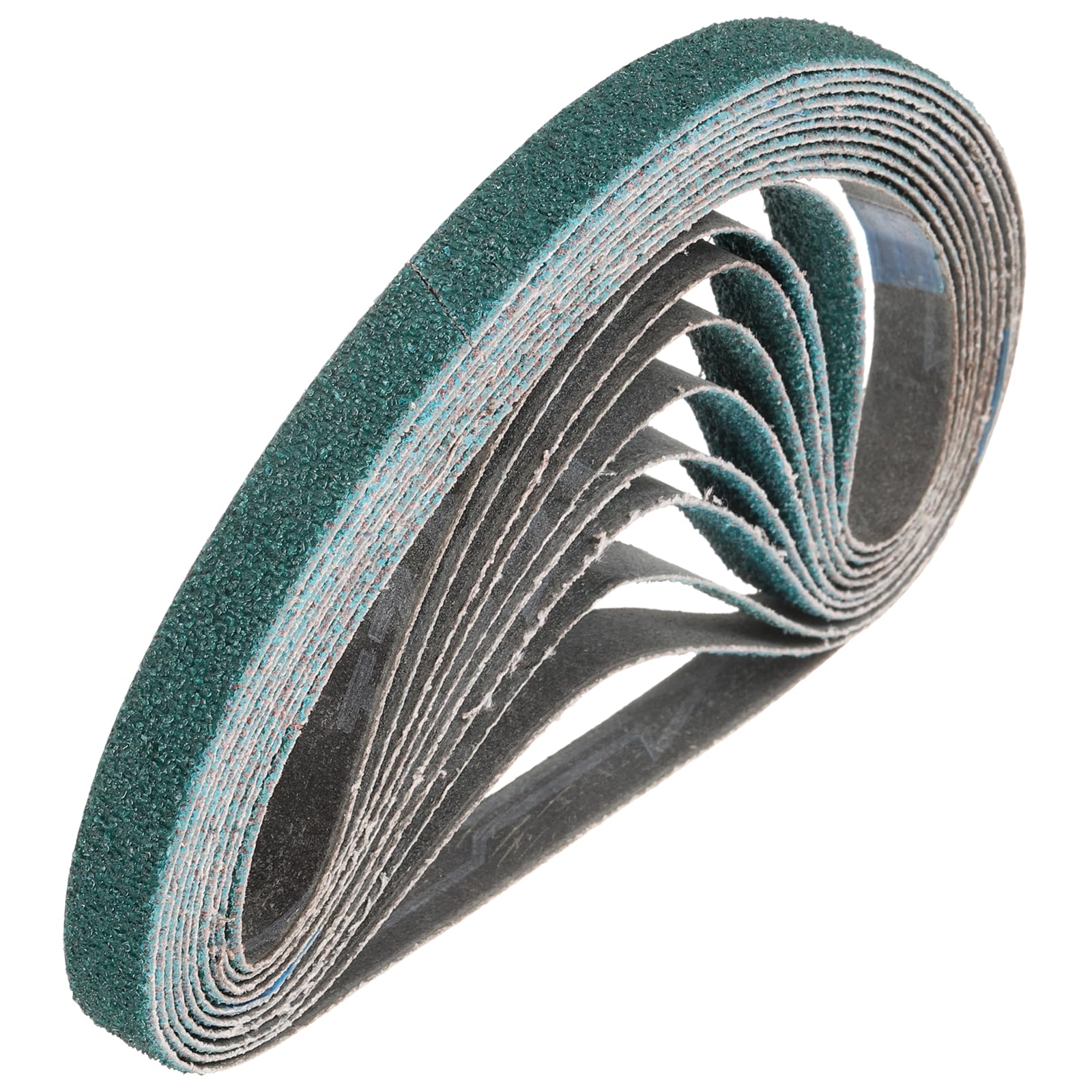 sourcing map Nastri abrasivi da 13 mm x 610 mm, 48 pezzi, grana 60, con zirconia cubica, per lavorazione del legno, lucidatura di metalli e affilacoltelli
