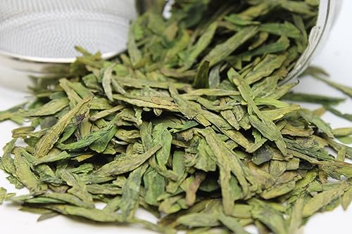 Tealyra Premium Dragon Well Long Jing Té verde Té de hojas sueltas Primer grado Cultivado orgánicamente 4 onzas