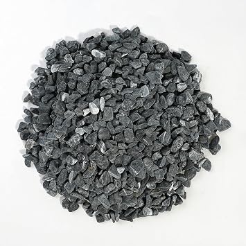 CONSDAN 12 LBS Natural Gravel for Fish Tank, StoneCreek Betta Fish Aquarium Gravel, Vase Filler, River Rocks, Fish Tank Decorations, Perfect for Aquarium Decor, Fish Tank, Indoor Plant, Black