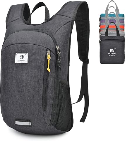 SKYSPER Small Daypack 10L Hiking Backpack Packable Lightweight Travel Day Pack for Women and Men